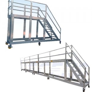 Warehouse Ladder with extended Platform